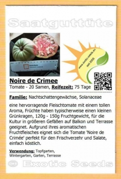 Tomate * Noire de Crimee * Fleischtomate * 20 Samen